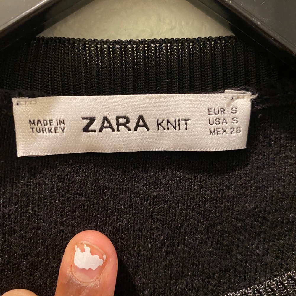 kitted zara sweater